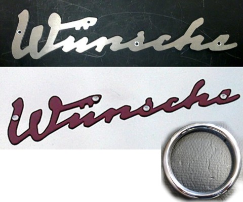 Schriftz&uuml;ge f&uuml;r W&uuml;nsche-Seitenwagen